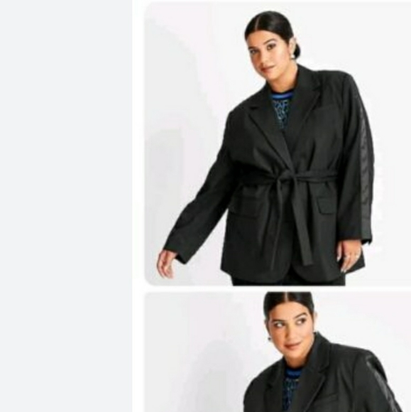 Future collective kahlana Barfield brown blazer - Picture 4 of 5